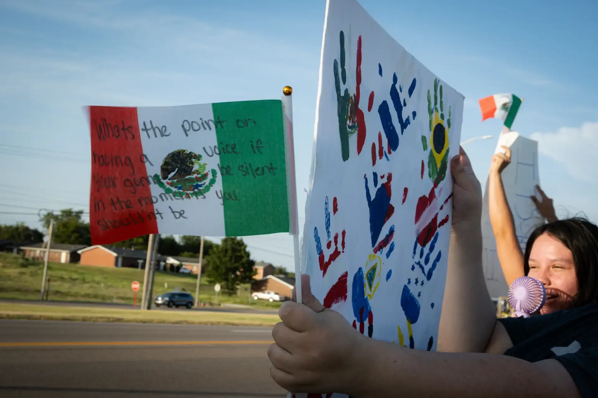 Sikeston Protestors Back Ricardo Montes